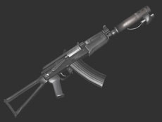 Модель AK-47 - Dark Hunter с Лазером