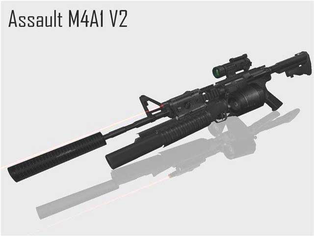 Модель M4A1 - Осадная M16 с лазером